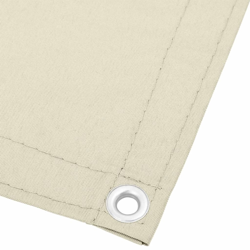 Balkon-Sichtschutz Creme 120x700 cm 100 % Polyester-Oxford