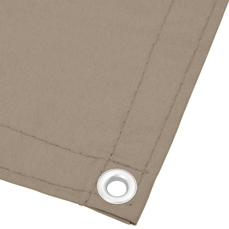 Balkon-Sichtschutz Taupe 90x1000 cm 100 % Polyester-Oxford