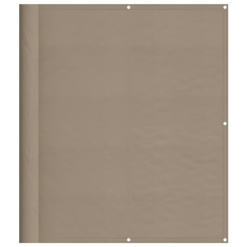 Balkon-Sichtschutz Taupe 120x700 cm 100 % Polyester-Oxford