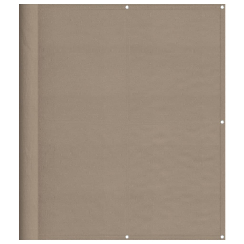 Balkon-Sichtschutz Taupe 120x1000 cm 100 % Polyester-Oxford