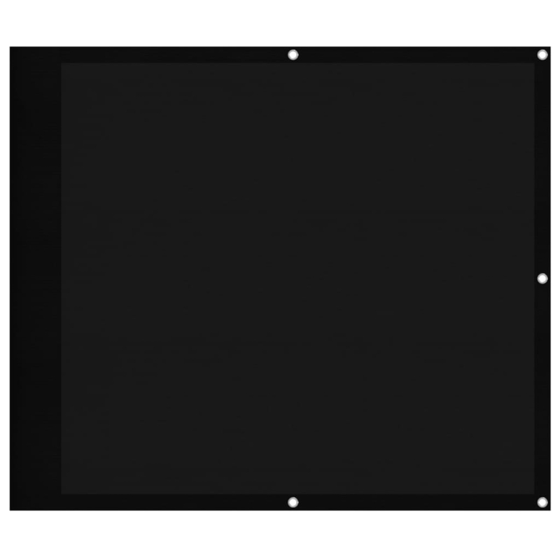 Balkon-Sichtschutz Schwarz 90x800 cm 100 % Polyester-Oxford