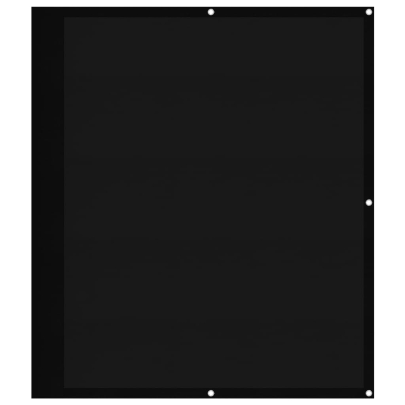 Balkon-Sichtschutz Schwarz 120x800 cm 100 % Polyester-Oxford