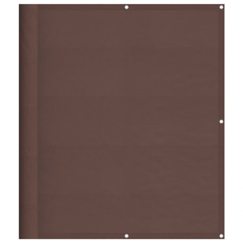 Balkon-Sichtschutz Braun 120x800 cm 100 % Polyester-Oxford