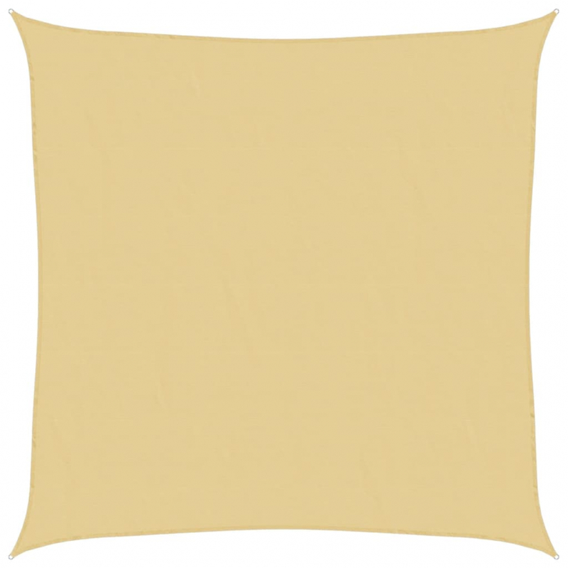 Sonnensegel Sandfarbe 3,6x3,6 m 100% Polyester Oxford