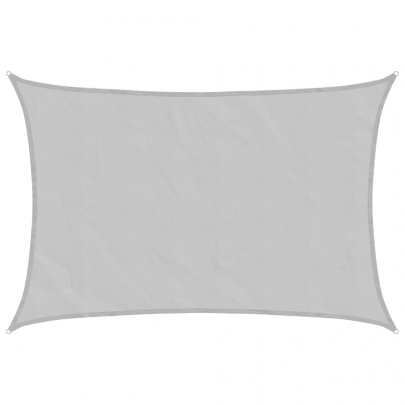 Sonnensegel Hellgrau 4,5x3 m 100% Polyester Oxford