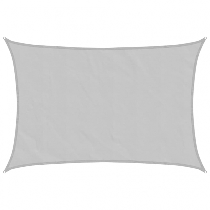 Sonnensegel Hellgrau 6x4 m 100% Polyester Oxford