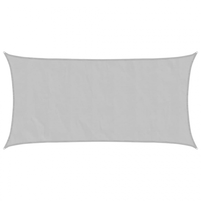 Sonnensegel Hellgrau 7x4 m 100% Polyester Oxford