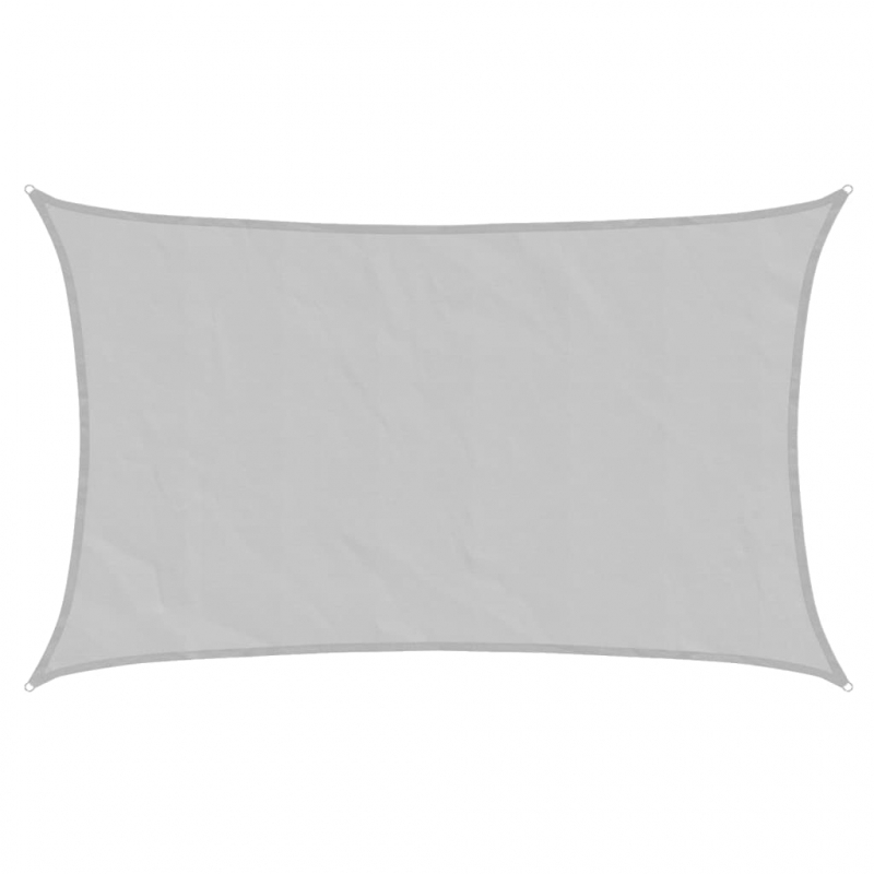 Sonnensegel Hellgrau 8x5 m 100% Polyester Oxford