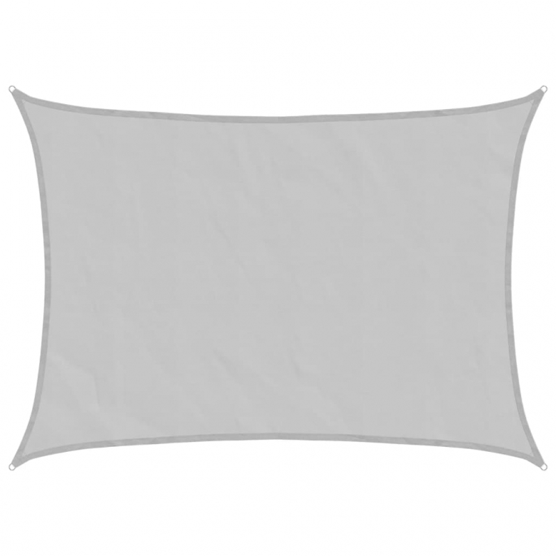 Sonnensegel Hellgrau 8x6 m 100% Polyester Oxford