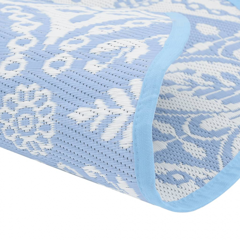 Outdoor-Teppich ARAKIL Baby Blau Ø120 cm PP