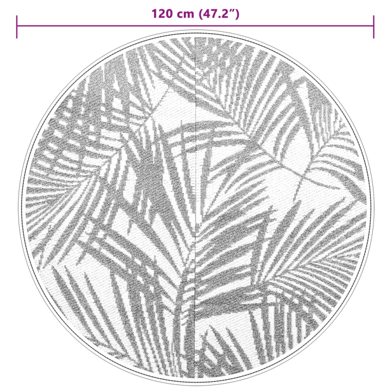 Outdoor-Teppich ARAKIL Grün Ø120 cm PP