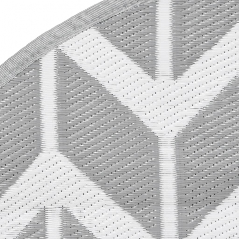 Outdoor-Teppich ARAKIL Grau Ø120 cm PP