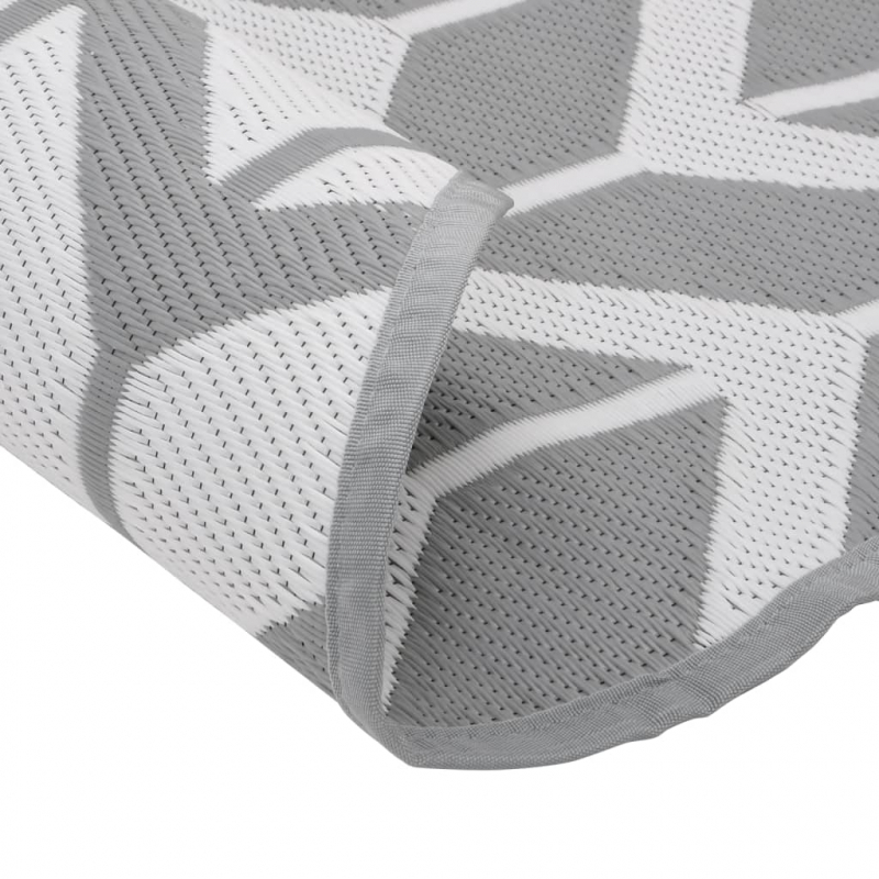 Outdoor-Teppich ARAKIL Grau Ø160 cm PP