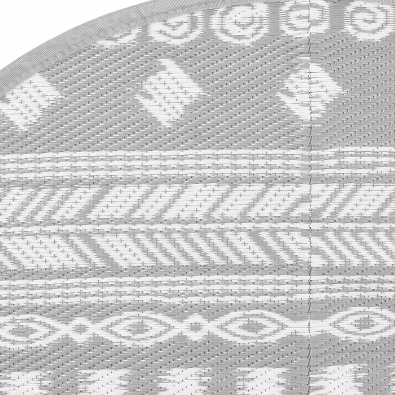 Outdoor-Teppich ARAKIL Grau Ø160 cm PP