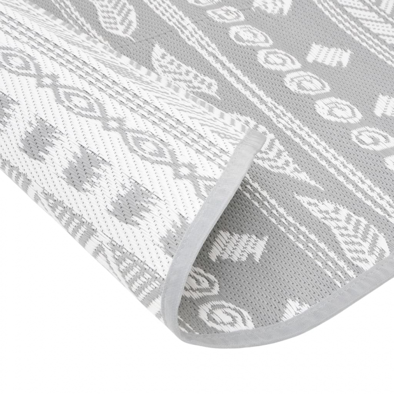 Outdoor-Teppich ARAKIL Grau Ø160 cm PP