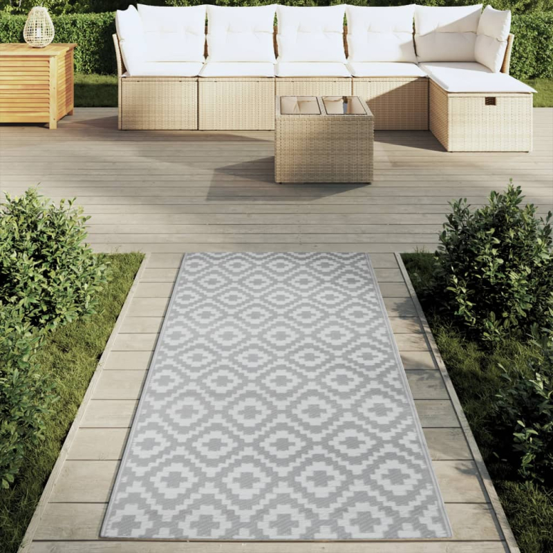 Outdoor-Teppich ARAKIL Grau 80x150 cm PP