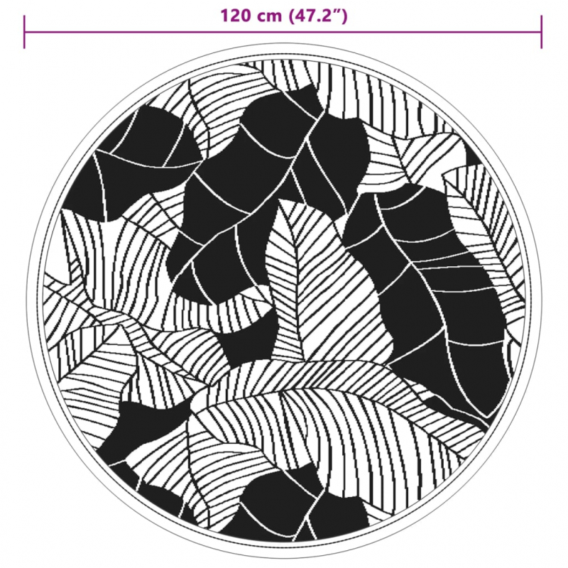 Outdoor-Teppich ARAKIL Grün Ø120 cm PP