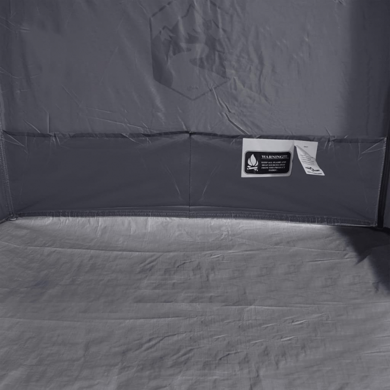 Beistellzelt Grau und Orange Wasserdicht