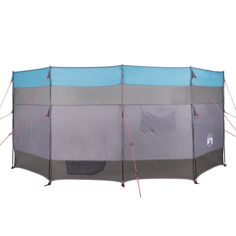 Camping-Windschutz Blau 366x152x152 cm Wasserdicht
