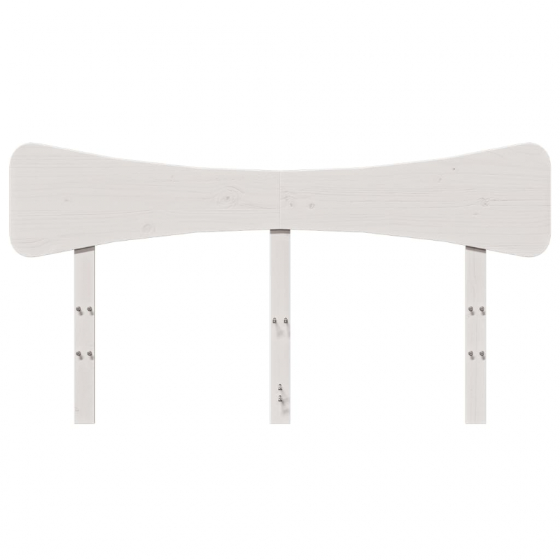 Kopfteil Weiß 160 cm Massivholz Kiefer