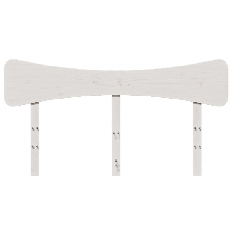 Kopfteil Weiß 150 cm Massivholz Kiefer