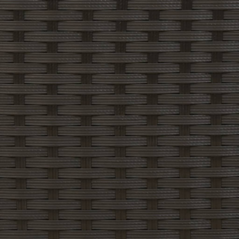 Sonnenliege mit Kissen Schwarz Poly Rattan