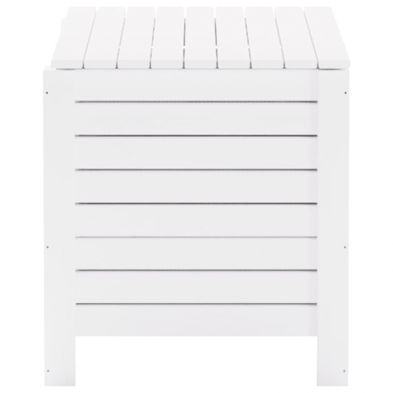 Truhe mit Deckel RANA Weiß 80x49x54 cm Massivholz Kiefer