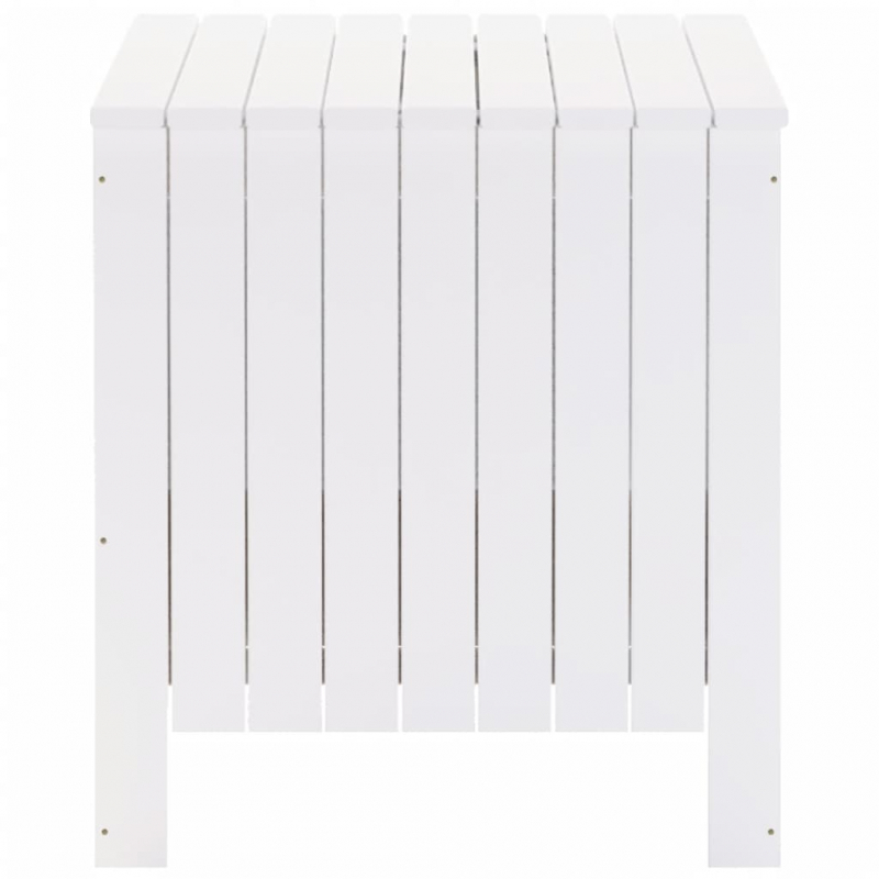 Truhe mit Deckel RANA Weiß 80x49x54 cm Massivholz Kiefer