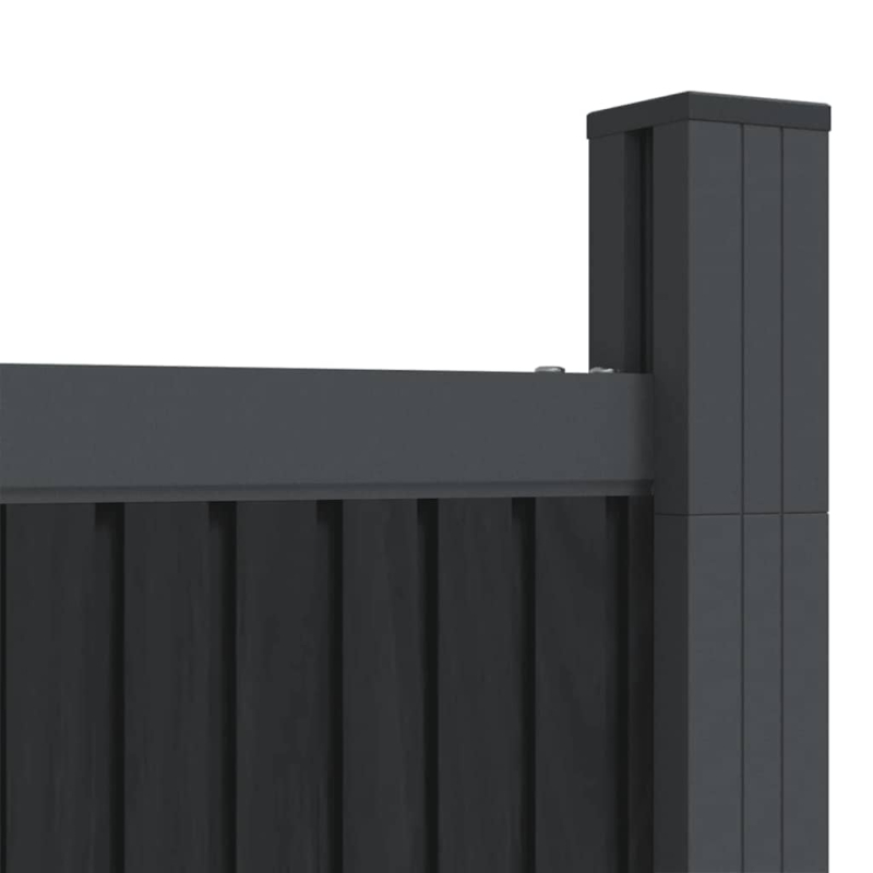 Zaunelement WPC Grau 173x186 cm