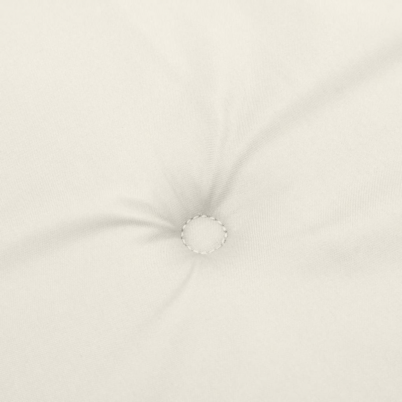 Niedriglehner-Auflagen 4 Stk. Melange Creme 100x50x4 cm Stoff