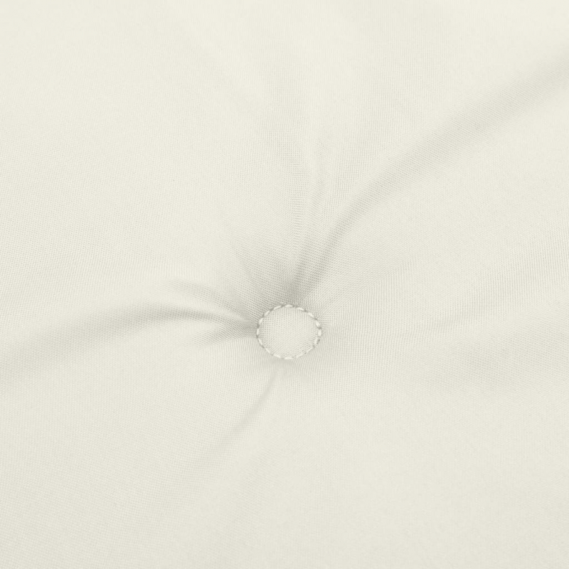 Niedriglehner-Auflagen 6 Stk. Melange Creme 100x50x4 cm Stoff