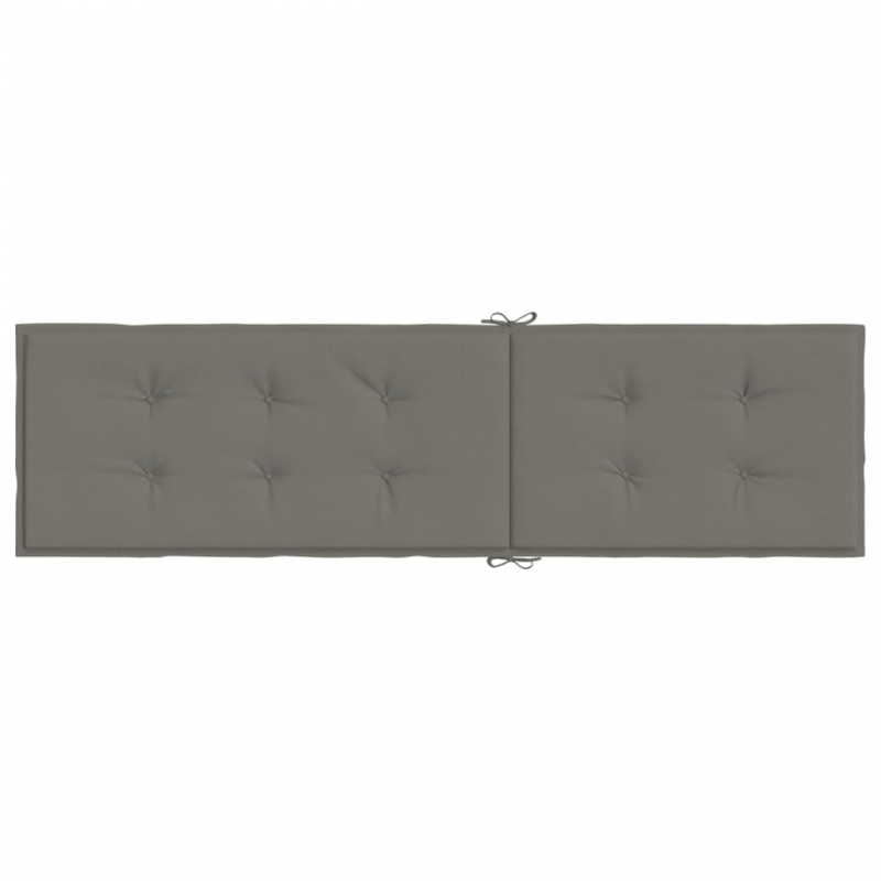 Liegestuhl-Auflage Melange Dunkelgrau (75+105) x 50 x 4 cm Stoff