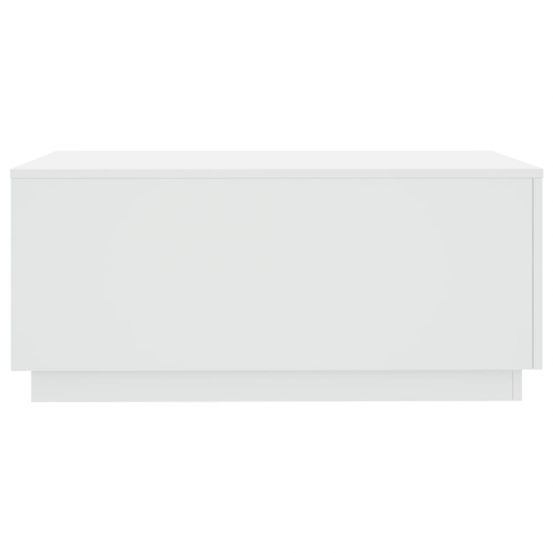 Couchtisch mit LED-Leuchten Weiß 90x50x40 cm