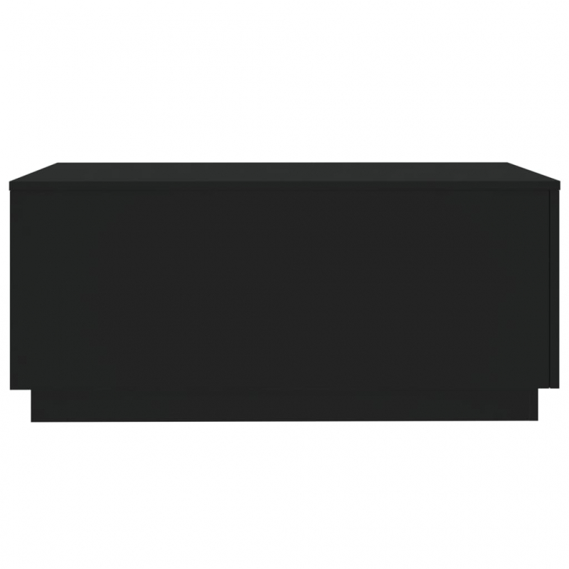 Couchtisch mit LED-Leuchten Schwarz 90x50x40 cm