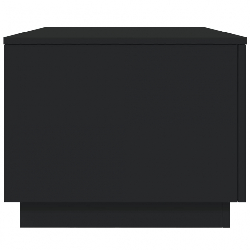 Couchtisch mit LED-Leuchten Schwarz 90x50x40 cm