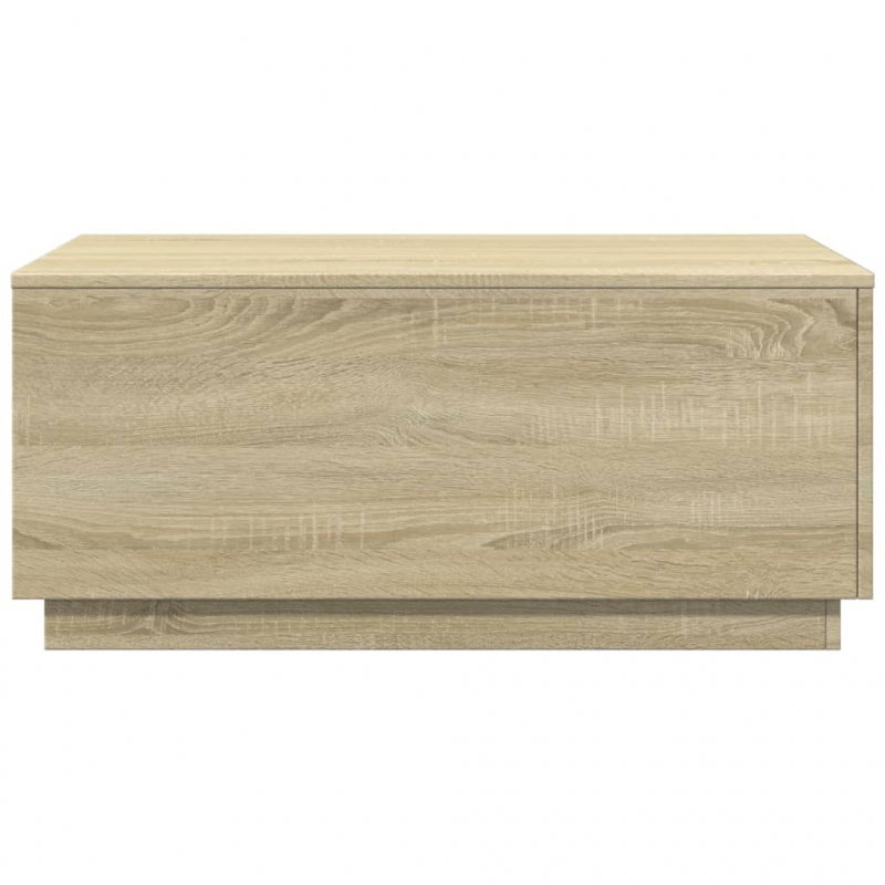 Couchtisch mit LED-Leuchten Sonoma-Eiche 90x50x40 cm
