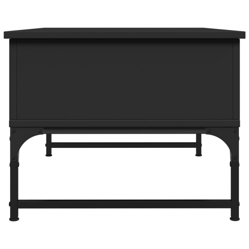Couchtisch Schwarz 70x50x40 cm Holzwerkstoff und Metall