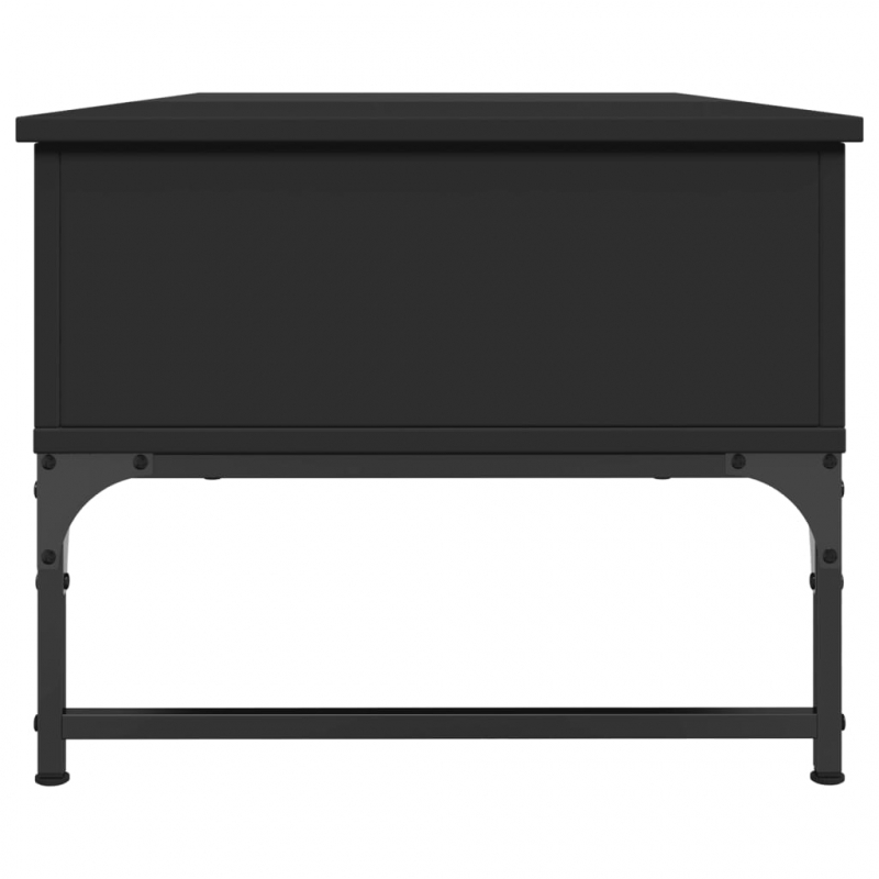 Couchtisch Schwarz 100x50x40 cm Holzwerkstoff und Metall