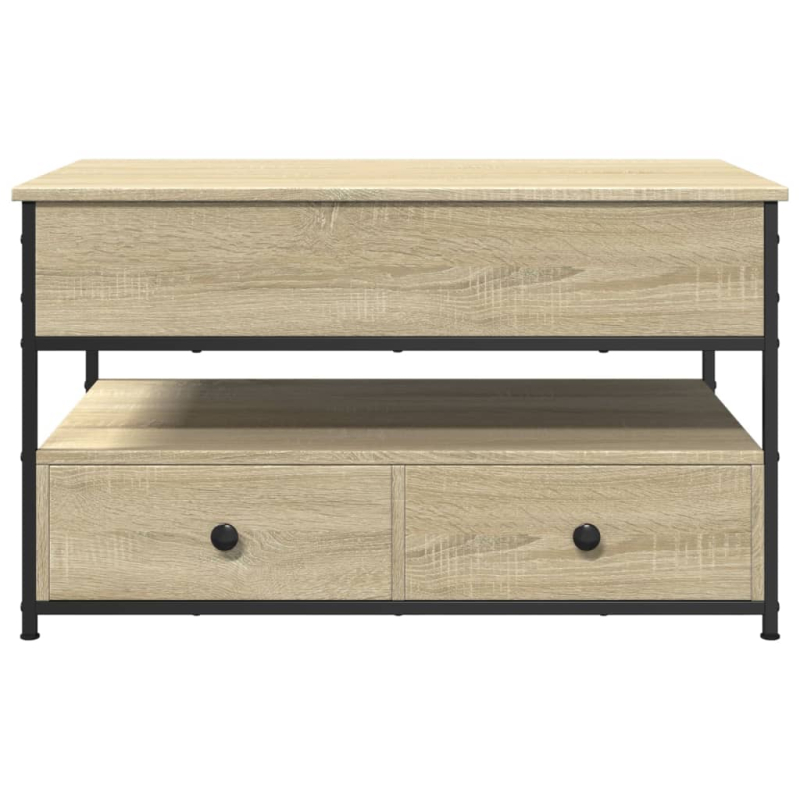 Couchtisch Sonoma-Eiche 85x50x50 cm Holzwerkstoff und Metall