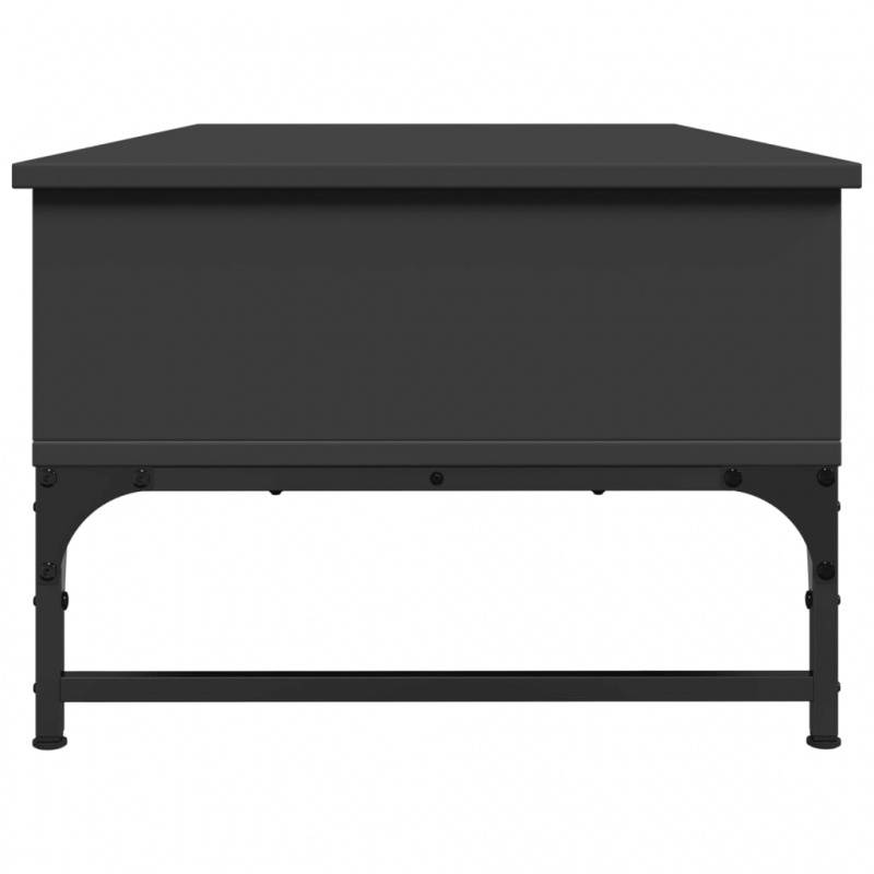 Couchtisch Schwarz 100x50x35 cm Holzwerkstoff und Metall
