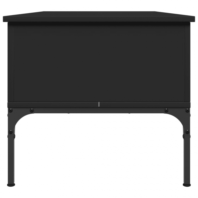 Couchtisch Schwarz 100x50x45 cm Holzwerkstoff und Metall