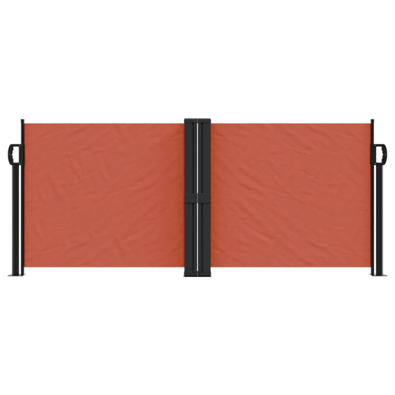 Seitenmarkise Ausziehbar Terrakottarot 100x600 cm