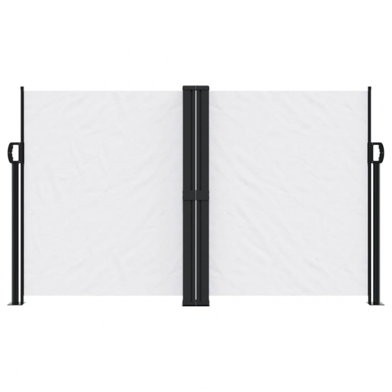 Seitenmarkise Ausziehbar Weiß 140x600 cm