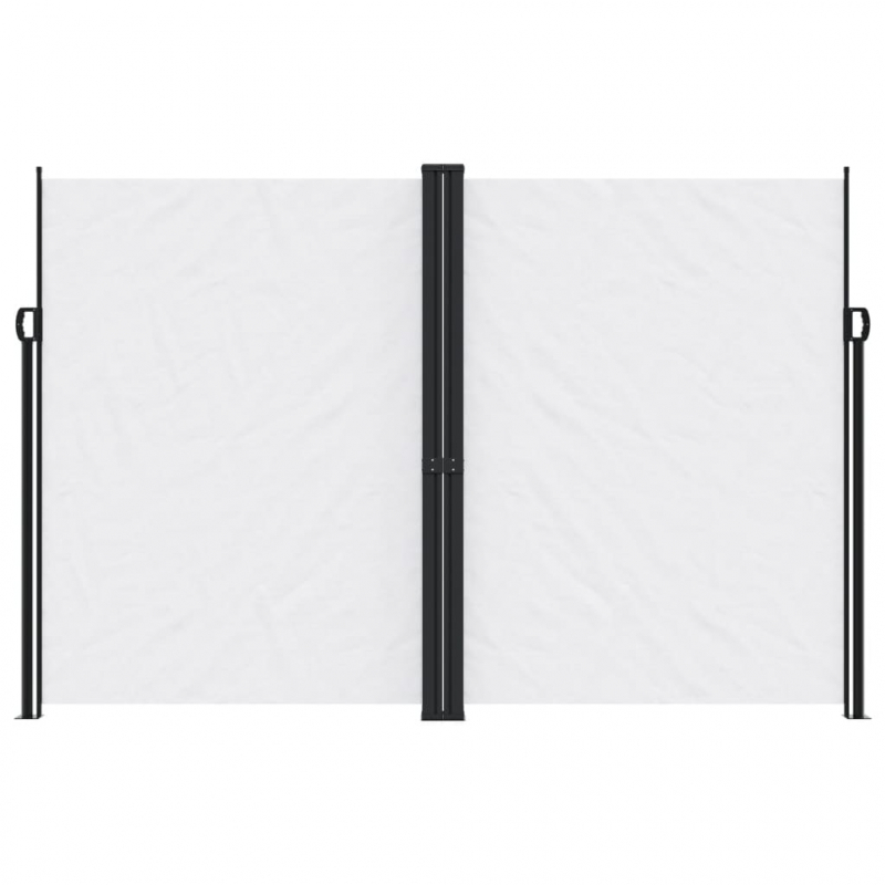 Seitenmarkise Ausziehbar Weiß 220x600 cm