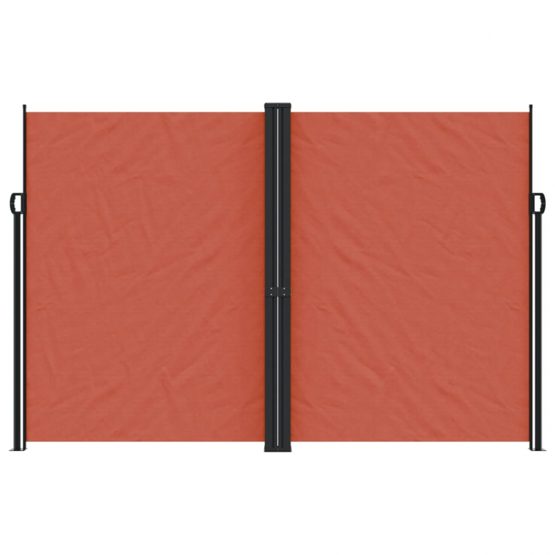 Seitenmarkise Ausziehbar Terrakottarot 220x600 cm