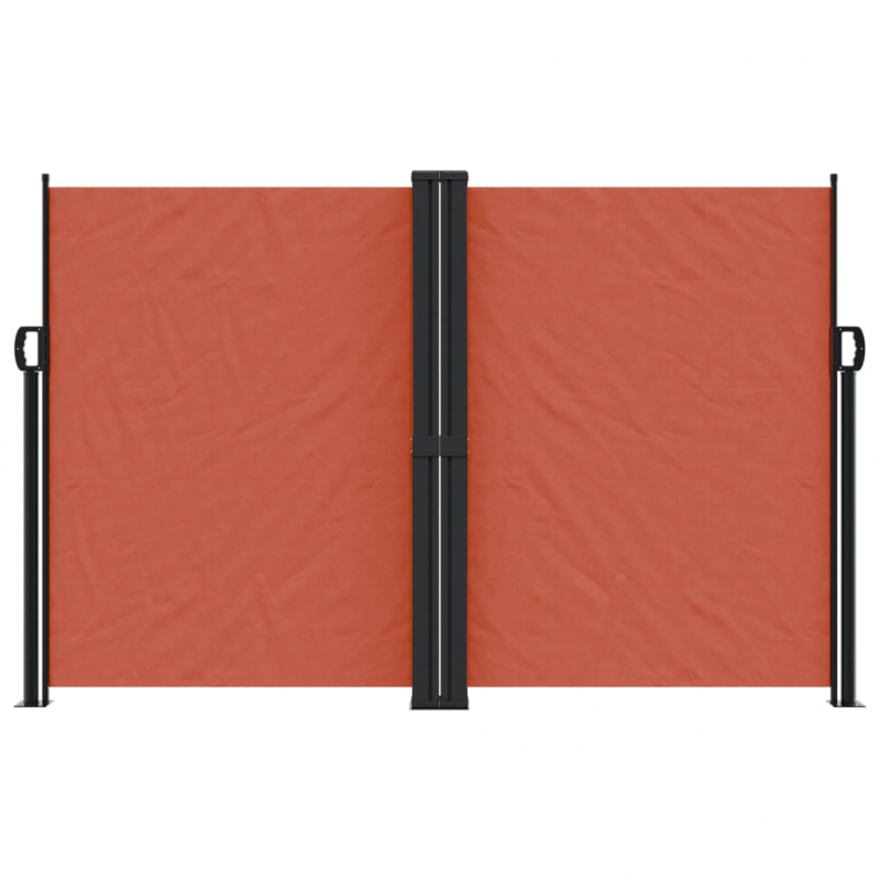 Seitenmarkise Ausziehbar Terrakottarot 160x1000 cm