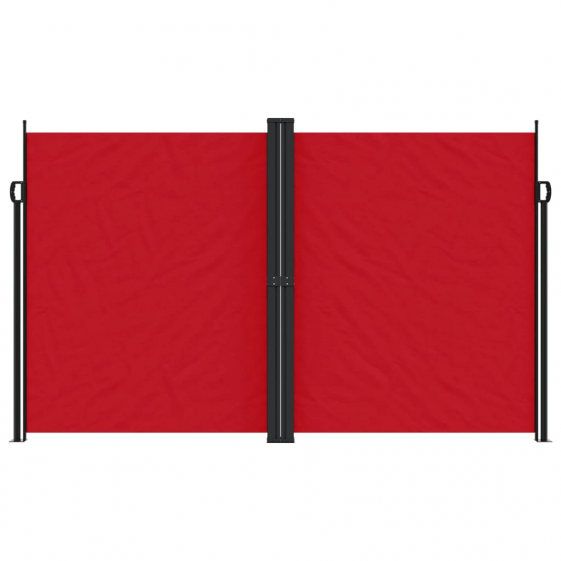 Seitenmarkise Ausziehbar Rot 200x1000 cm