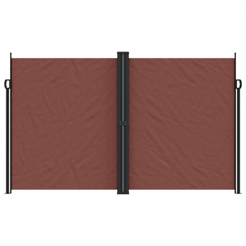 Seitenmarkise Ausziehbar Braun 200x1000 cm