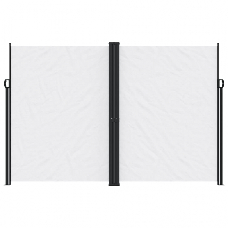 Seitenmarkise Ausziehbar Weiß 220x1000 cm