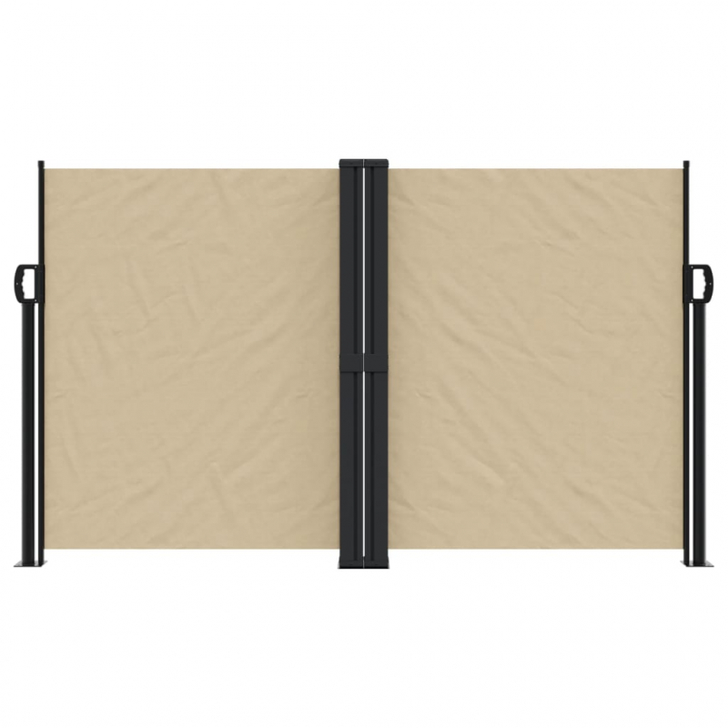 Seitenmarkise Ausziehbar Beige 140x1200 cm